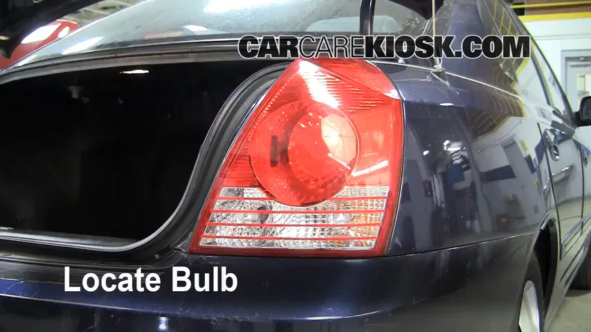 2005 Hyundai Elantra GLS 2.0L 4 Cyl. Sedan (4 Door) Lights Turn Signal - Rear (replace bulb)